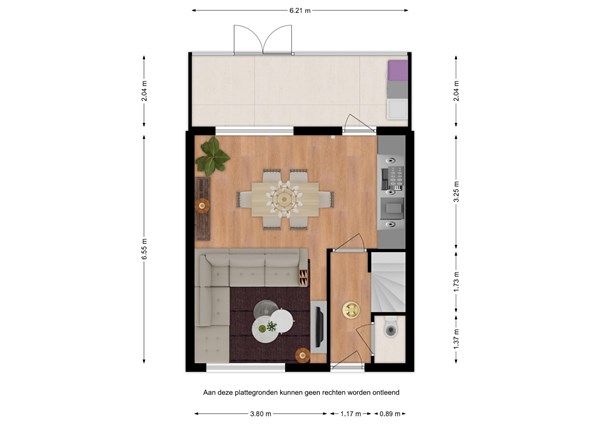 Floorplan - Van der Slikkestraat 10, 4507 AD Schoondijke